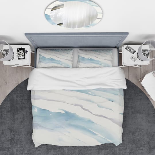 Designart 'Modern Abstract Drift' Geometric Bedding Set